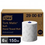 Prosoape hartie maini, Tork, 290067, Matic Advanced, 6 role/bax, alb, 2 straturi Prosoape hartie maini, Tork, 290067, Matic Advanced, 6 role/bax, alb, 2 straturi